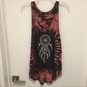 Tie dye flowy tank top